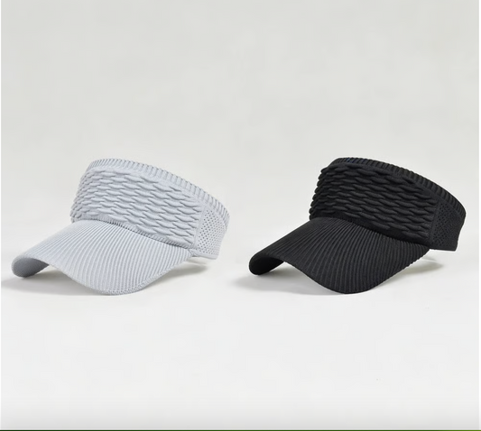 2-Pack Women's High Ponytail Sun Visor Hats