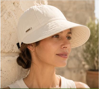 Women's Foldable Wide-Brim Adjustable Sun Cap