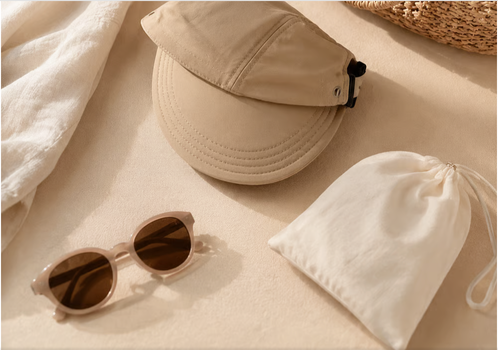 Women's Foldable Wide-Brim Adjustable Sun Cap