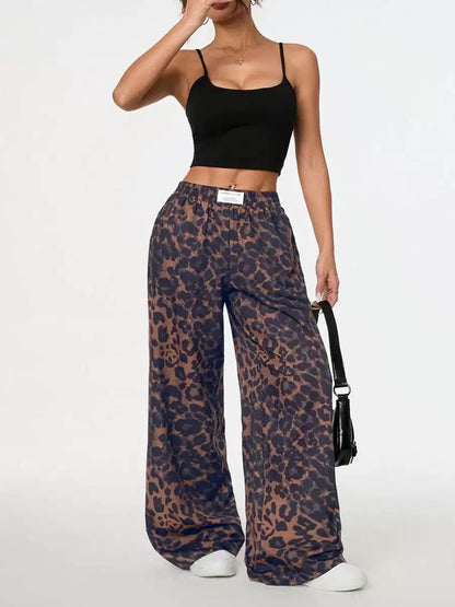 Womens Linen Wide Leg Pants Casual Loose Palazzo Harem Pants