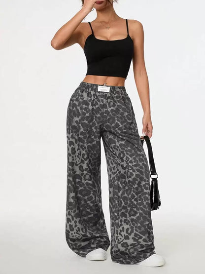 Womens Linen Wide Leg Pants Casual Loose Palazzo Harem Pants