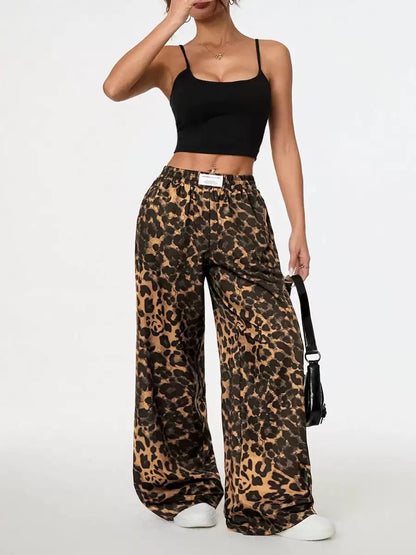 Womens Linen Wide Leg Pants Casual Loose Palazzo Harem Pants