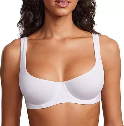 Women's Unlined Balconette Bra Scoop Neck
