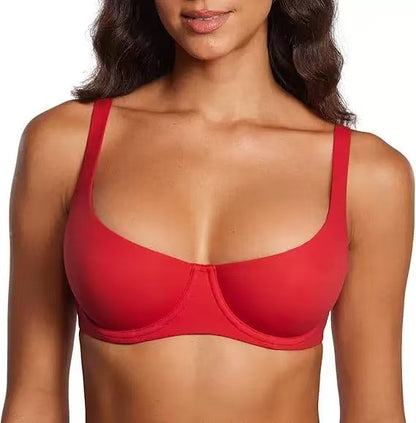 Women's Unlined Balconette Bra Scoop Neck