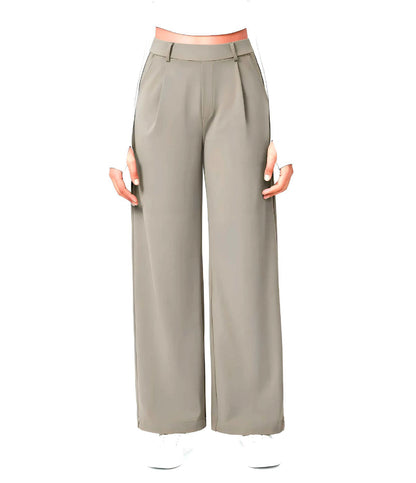 Dress Pants Women High Waisted Work Pants Ladies Wide Leg Trousers