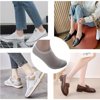 🔥Ultra Thin Liner Socks Non Slip ComBed Cotton No Show Socks