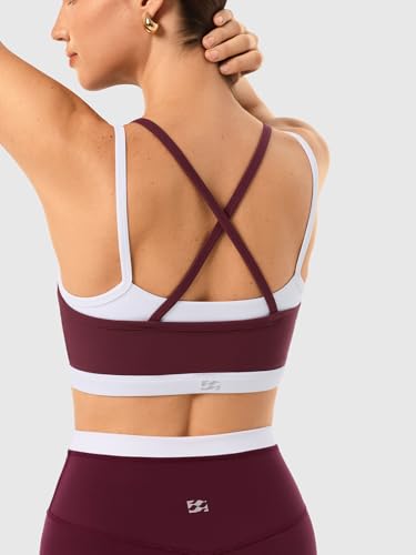 2 Pieces Workout Sets for Women,Seamless Athletic Short with Double Layer Sports Bra,Gym Matching Outfits