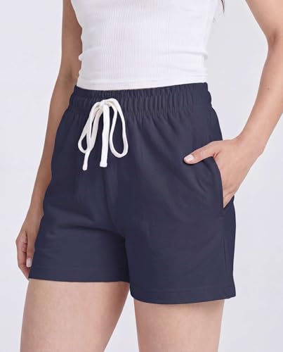 Women Sweat Shorts with Pockets Casual Summer Comfy Lounge Shorts