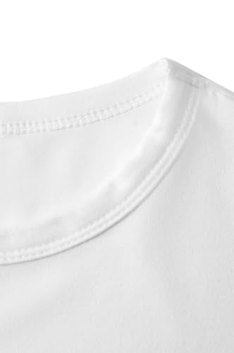 Women's 6 Pack Short Sleeve T Shirt, Basic Slim Solid Knit Tops