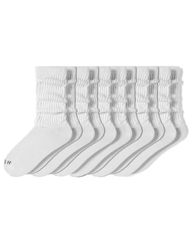 HUE Women’s Slouch Socks Crew Boot Chunky Ribbed Cotton Scrunch