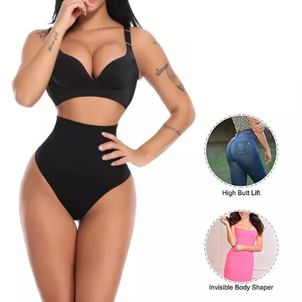 TUMMY CONTROL THONG-PEACHY SHAPEWEAR