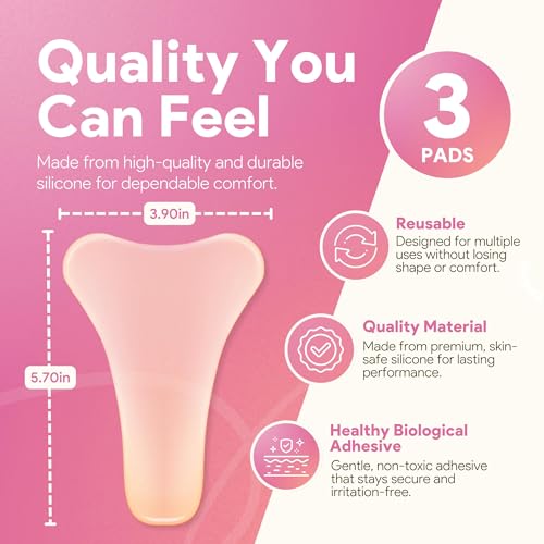 LUMORIA Seamless Concealer Cover for Women (3 Pack), Seamless Smooth Cover, Premium Skin-Safe Silicone Hiders, Invisible Smooth Coverage with Magnetic Storage Case for Leggings & Fitted Outfits