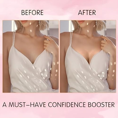 DEPOVOR Large Size Double-Sided Sticky Inserts Lightly Padded for D+ Cups, Reusable Adhesive Lifting Bras for Large Bust