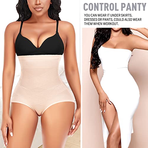 Werena Tummy Control Shapewear Panties for Women High Waist Cincher Shaping Underwear Body Shaper Panty Girdle