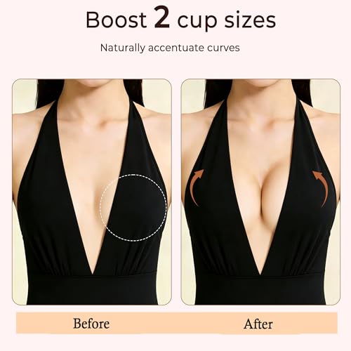Ultra Boost Sticky Bra Pads Inserts, Double Sided Adhesive Push Up Padding Inserts for Women’ Bras Bikini Swimsuits