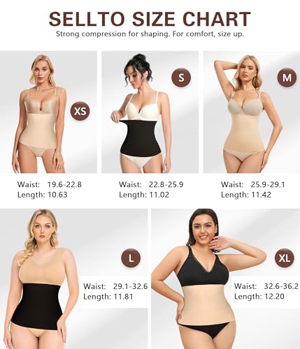 sellto Waist Trainer for Women Tummy Control Postpartum Recovery Belt Waist Cincher Body Shaper