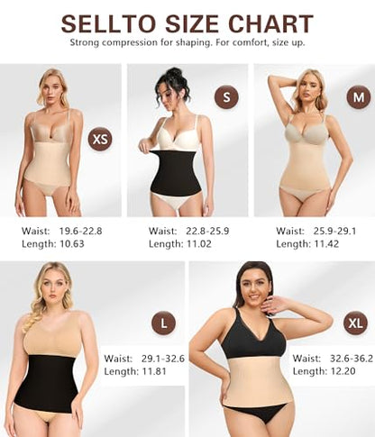 sellto Waist Trainer for Women Tummy Control Postpartum Recovery Belt Waist Cincher Body Shaper