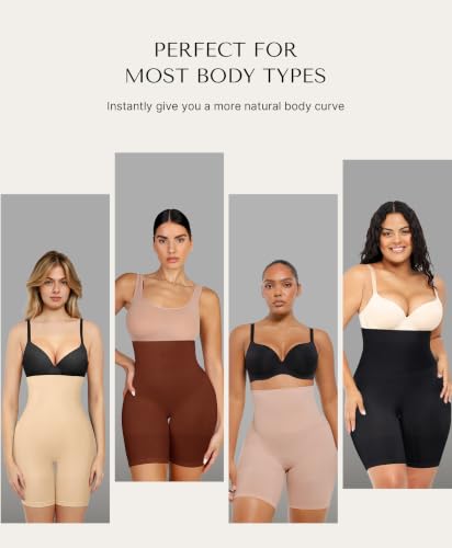 Shapewear Tummy Control Shorts for Women Seamless High Waisted Body Shaper Thigh Slimming Underwear Girdle
