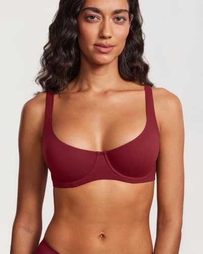 Women's Unlined Balconette Bra Scoop Neck