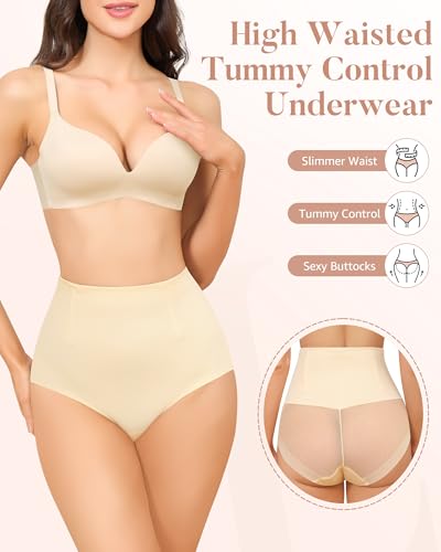 Tummy Control Shapewear Underwear for Women High Waisted Seamless Body Shaper Panties Girdle S-3XL