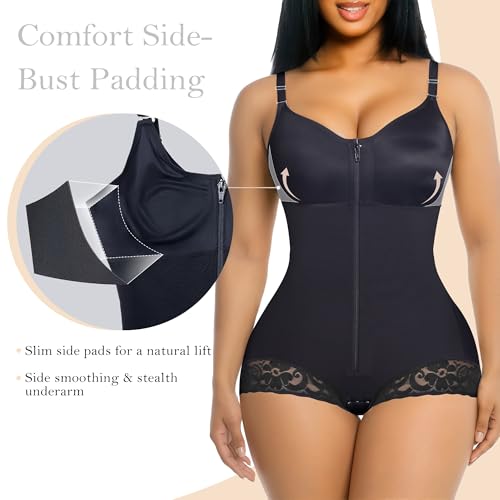 YIANNA Postpartum Fajas Colombianas Moldeadoras Shapewear Tummy Control for Women Body Shaper Girdles Compression Garment