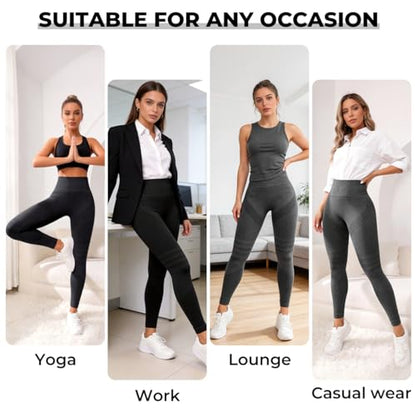 Anti Cellulite Compression 3D Leggings Women Butt Lifting Tummy Control with Resistance Bands Gym Yoga Pants