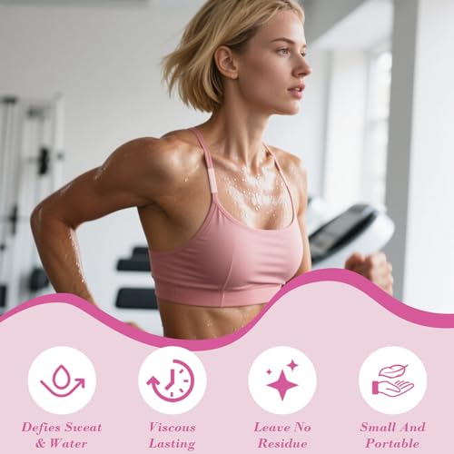 Fashion Double Sided Tape-Strong Body Adhesive for Clothes & Skin Waterproof,No Residue,Hypoallergenic for All Skin Shades
