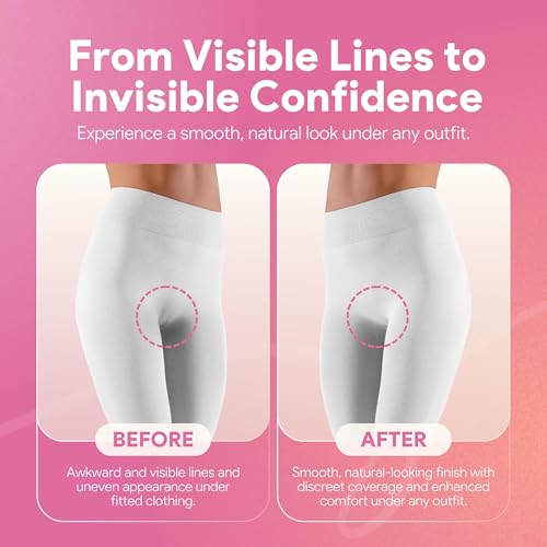 LUMORIA Seamless Concealer Cover for Women (3 Pack), Seamless Smooth Cover, Premium Skin-Safe Silicone Hiders, Invisible Smooth Coverage with Magnetic Storage Case for Leggings & Fitted Outfits