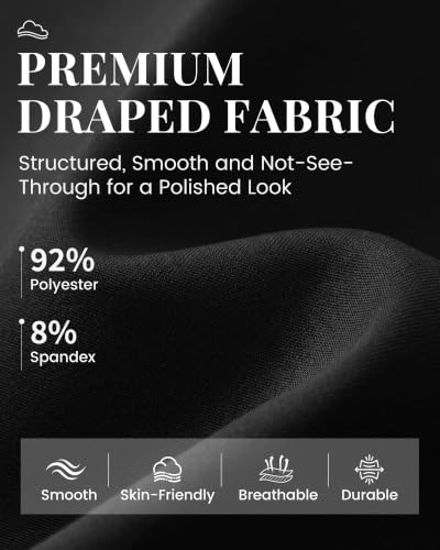 Dress Pants Women High Waisted Work Pants Ladies Wide Leg Trousers