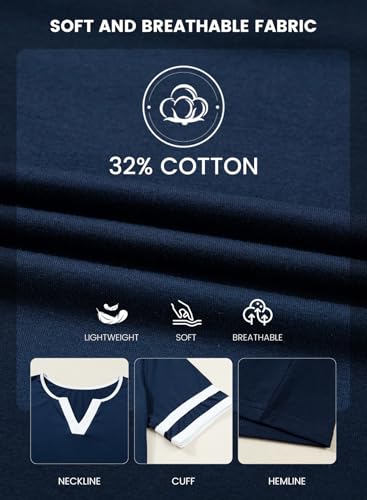 Women's Summer Tops Cotton V Neck Short Sleeve T-Shirts Colorblock Casual Tees 2026 Clothes
