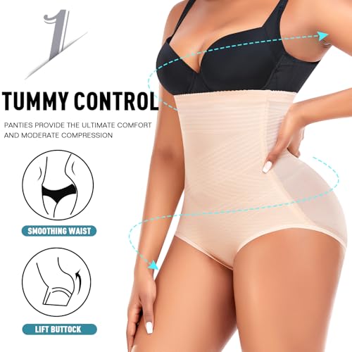 Werena Tummy Control Shapewear Panties for Women High Waist Cincher Shaping Underwear Body Shaper Panty Girdle