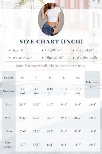 Women's 6 Pack Short Sleeve T Shirt, Basic Slim Solid Knit Tops