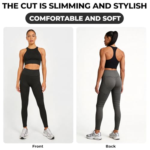 Anti Cellulite Compression 3D Leggings Women Butt Lifting Tummy Control with Resistance Bands Gym Yoga Pants