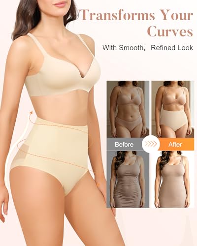 Tummy Control Shapewear Underwear for Women High Waisted Seamless Body Shaper Panties Girdle S-3XL