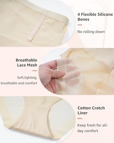 Tummy Control Shapewear Underwear for Women High Waisted Seamless Body Shaper Panties Girdle S-3XL