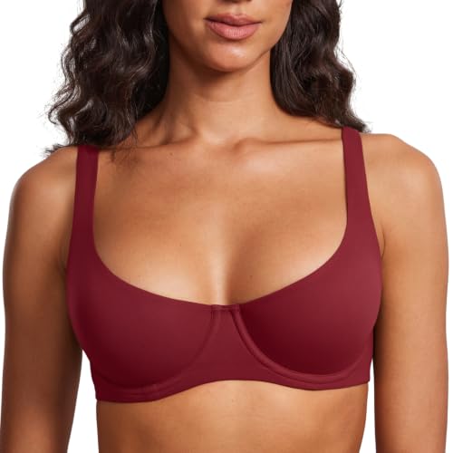Women's Unlined Balconette Bra Scoop Neck