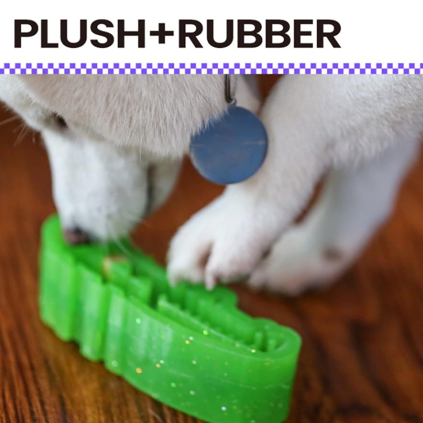 Slow-Feed Chew & Fetch Crocodile Dog Toy