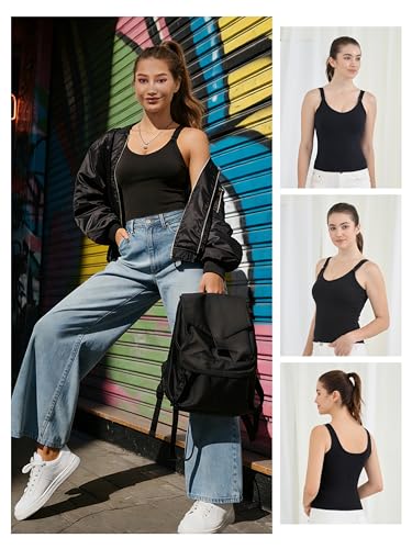 Nursing Tank Tops with Built in Bra, Nursing Sport Bra | Longline Buttery Soft fabric，One-hand nursing clips，Crop tank fit，Care label guidance，Breastfeeding Crop Shirt
