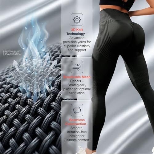 2026 3D Metabolic Booster Leggings,High Waist 3D Anti Cellulite Leggings for Women,Slimming Workout Yoga Pants