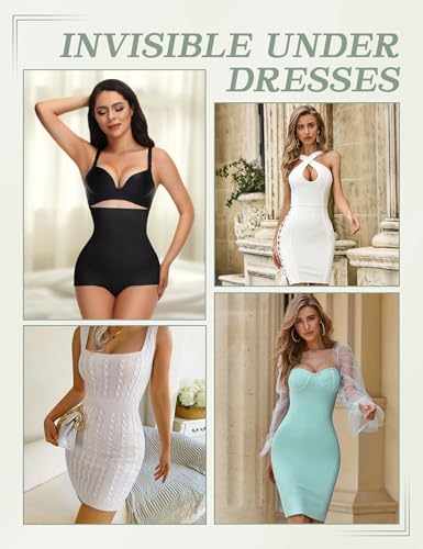Tummy Control Shapewear for Women Seamless High Waisted Slimming Body Shaper Panties Shapewear Shorts Under Dress