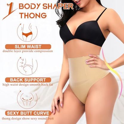 Shape wear for Women High Waist Shaping Underwear Seamless Thongs Panties