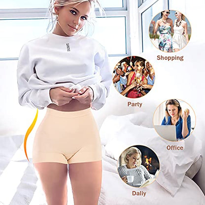 Seamless Shaping Boyshorts Panties for Women Slip Shorts Under Dress Shapewear Shorts