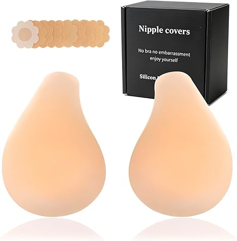 Women Nipple Covers Sticky Push up Adhesive Bra Ultra-Thin Added Lift Seamless Strapless Backless Wear