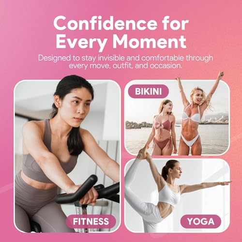 LUMORIA Seamless Concealer Cover for Women (3 Pack), Seamless Smooth Cover, Premium Skin-Safe Silicone Hiders, Invisible Smooth Coverage with Magnetic Storage Case for Leggings & Fitted Outfits