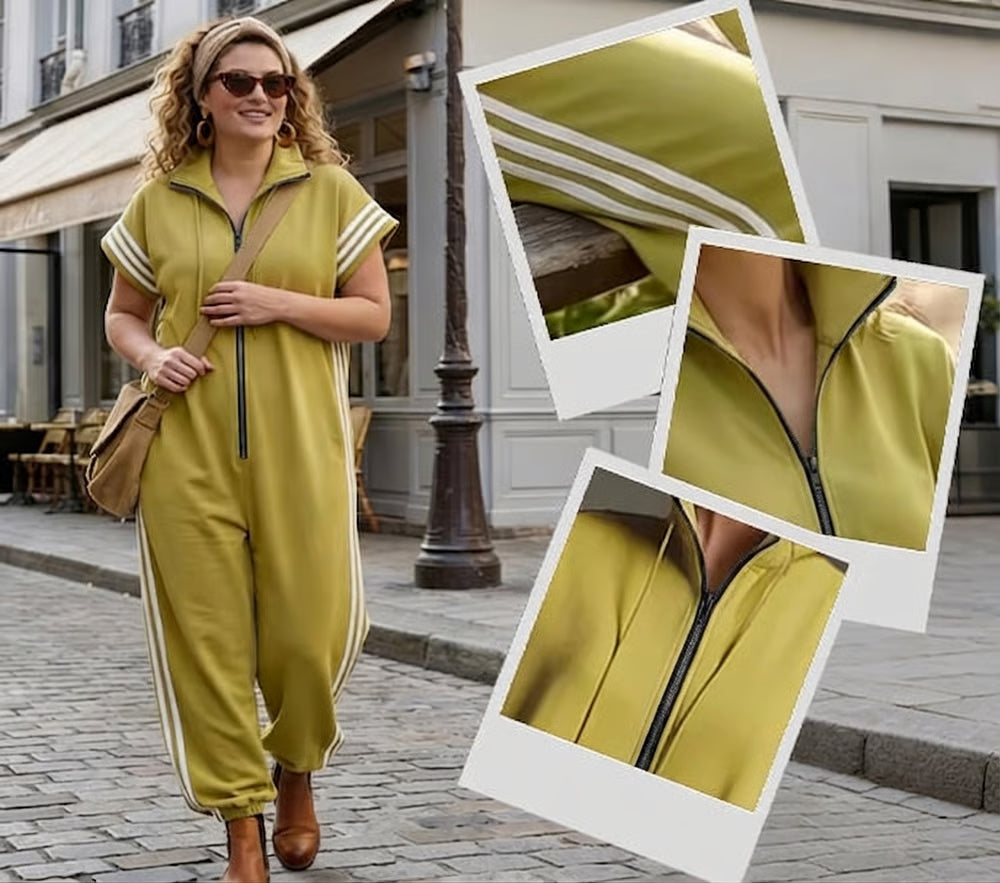 hip-hop mstriped jumpsuit