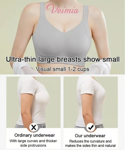 🏆Non-marking, skin-friendly push-up bra without underwire
