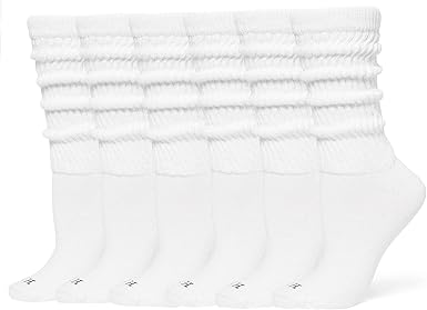 HUE Women’s Slouch Socks Crew Boot Chunky Ribbed Cotton Scrunch