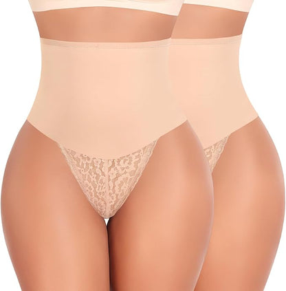 Control Thong Shapewear for Women Lace Shaping Thong Girdle