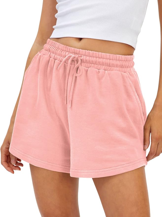 Women Sweat Shorts with Pockets Casual Summer Comfy Lounge Shorts