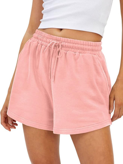 Women Sweat Shorts with Pockets Casual Summer Comfy Lounge Shorts